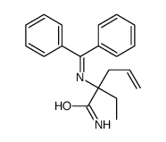 2-(benzhydrylideneamino)-2-ethylpent-4-enamide Structure