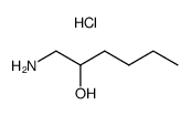 1-aminohexan-2-ol hydrochloride Structure