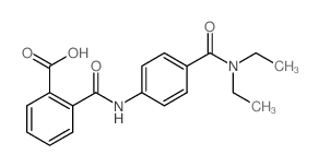 2-({4-[(Diethylamino)carbonyl]anilino}carbonyl)-benzoic acid Structure