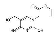 ethyl 2-[4-amino-5-(hydroxymethyl)-2-oxopyrimidin-1-yl]acetate Structure