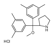 (2S)-2-[bis(3,5-dimethylphenyl)-methoxymethyl]pyrrolidine,hydrochloride Structure