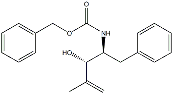 benzyl ((2S,3S)-3-hydroxy-4-methyl-1-phenylpent-4-en-2-yl)carbamate结构式