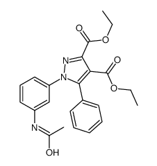 diethyl 1-(3-acetamidophenyl)-5-phenylpyrazole-3,4-dicarboxylate Structure