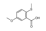 5-methoxy-2-methylsulfanylbenzoic acid结构式