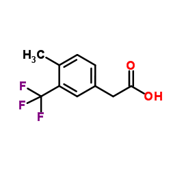4-甲基-3-三氟甲基苯乙酸结构式