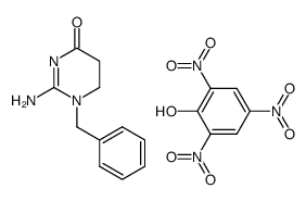 Picric acid; compound with 2-amino-1-benzyl-5,6-dihydro-1H-pyrimidin-4-one结构式