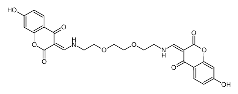 N,N'-Bis-<(2,4-dioxo-7-hydroxy-chroman-3-yliden)-methylen>-1,8-diamino-3,6-dioxaoctan结构式