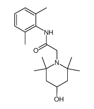 N-(2,6-Dimethyl-phenyl)-2-(4-hydroxy-2,2,6,6-tetramethyl-piperidin-1-yl)-acetamide结构式