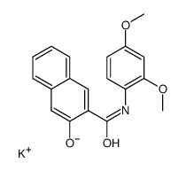 potassium,3-[(2,4-dimethoxyphenyl)carbamoyl]naphthalen-2-olate Structure