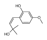 (Z)-o-(3-hydroxy-3-methylbut-1-enyl)-5-methoxyphenol结构式