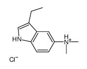 (3-ethyl-1H-indol-5-yl)-dimethylazanium,chloride Structure