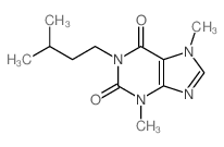 1-Isoamyl theobromine Structure