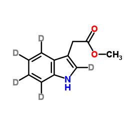 吲哚-3-醋酸甲酯-D5结构式