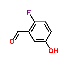 2-氟-5-羟基苯甲醛结构式