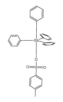 tetraphenylantimony 4-methylbenzenesulfonate结构式