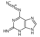6-azido-7H-purin-2-amine Structure