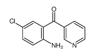 (2-氨基-5-氯苯基)-3-吡啶甲酮结构式