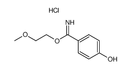2-methoxyethyl 4-hydroxybenzimidate hydrochloride结构式