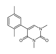 5-(2,5-dimethylphenyl)-1,3-dimethylpyrimidine-2,4-dione结构式