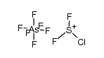 chlorodifluorosulfur(IV) hexafluoroarsenate结构式