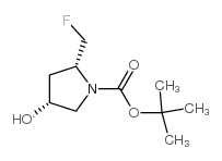 (2R,4R)-n-Boc-2-(Fluoromethyl)-4-hydroxypyrrolidine Structure