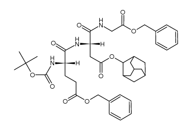 Boc-Glu(OBzl)-Asp(O-2-Ada)-Gly-OBzl结构式