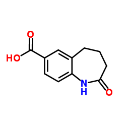 2-Oxo-2,3,4,5-tetrahydro-1H-1-benzazepine-7-carboxylic acid Structure