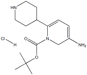 5-氨基-2-(4-N-BOC-哌啶)-吡啶盐酸盐结构式
