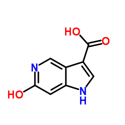 6-Hydroxy-5-azaindole-3-carboxylic acid结构式