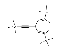 2,5-di-tert-butyl-7-(trimethylsilylethynyl)cyclohepta-1,3,5-triene Structure