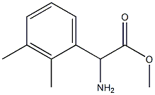 2-氨基-2-(2,3-二甲基苯基)乙酸甲酯结构式