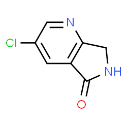 3-氯-6,7-二氢-5H-吡咯并[3,4-b]吡啶-5-酮结构式