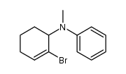 N-(2-bromocyclohex-2-enyl)-N-methylaniline Structure