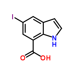 5-Iodo-1H-indole-7-carboxylic acid Structure