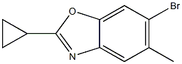 6-溴-2-环丙基-5-甲基苯并[d]恶唑结构式