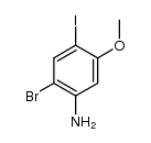 2-bromo-4-iodo-5-methoxyaniline结构式