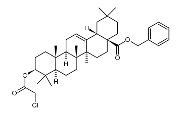 benzyl 3β-(2-chloroacetyloxy)olean-12-en-28-oate结构式