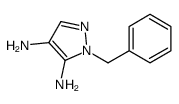 2-benzylpyrazole-3,4-diamine Structure