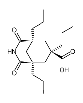 (1S,5R,7S)-2,4-Dioxo-1,5,7-tripropyl-3-aza-bicyclo[3.3.1]nonane-7-carboxylic acid Structure