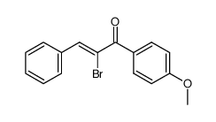 (Z)-2-bromo-1-(4-methoxyphenyl)-3-phenylprop-2-en-1-one Structure