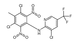 3-chloro-N-(3,5-dichloro-4-methyl-2,6-dinitrophenyl)-5-(trifluoromethyl)pyridin-2-amine结构式