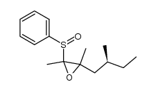 (S)-(+)-2,3-epoxy-3,5-dimethyl-2-(phenylsulfinyl)heptane Structure