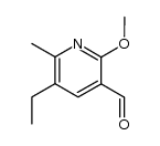 5-ethyl-2-methoxy-6-methylpyridine-3-carboxaldehyde Structure