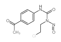 Urea, N- (4-acetylphenyl)-N-(2-chloroethyl)-N-nitroso- Structure