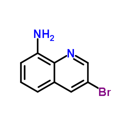 3-溴喹啉-8-胺结构式