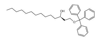 (R)-3-hydroxy-1-trityloxytetradecane Structure
