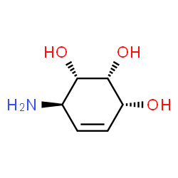 4-Cyclohexene-1,2,3-triol,6-amino-,[1S-(1alpha,2alpha,3alpha,6beta)]-(9CI) Structure