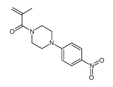 2-methyl-1-[4-(4-nitrophenyl)piperazin-1-yl]prop-2-en-1-one结构式