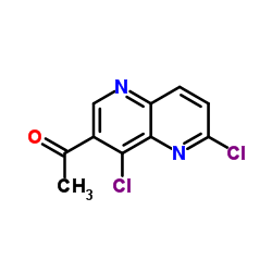 1-(4,6-Dichloro-1,5-naphthyridin-3-yl)ethanone Structure