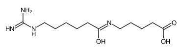 5-[6-(diaminomethylideneamino)hexanoylamino]pentanoic acid Structure